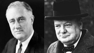 President Roosevelt and Winston Churchill