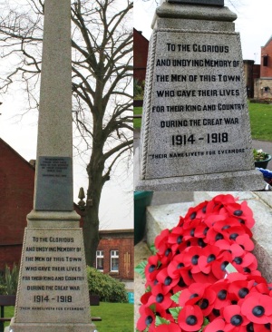 War memorial 1918 , thanks to Helen Edwards